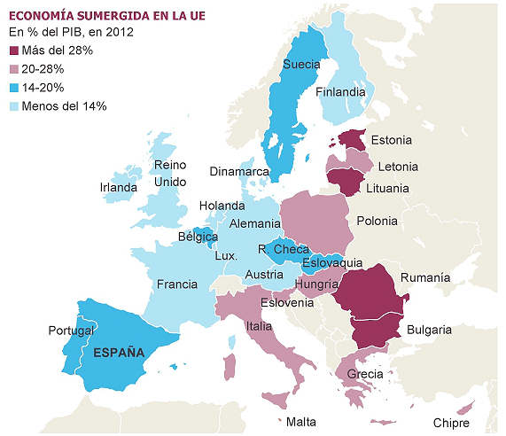 bruselas prepara un plan para luchar contra la economía sumergida en la ue Bruselas prepara un plan para luchar contra la economía sumergida en la ue