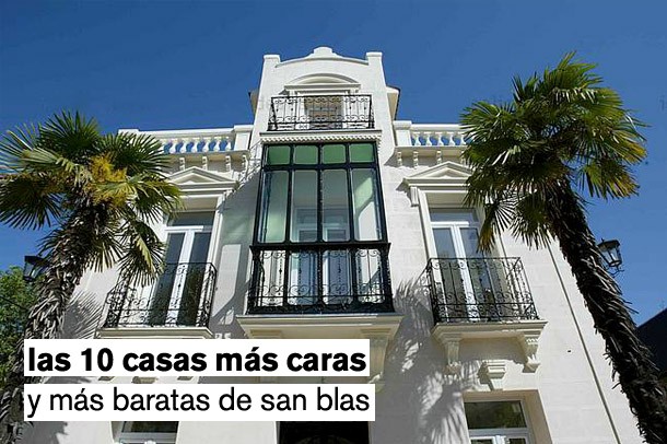 Madrid 2020 sede "san Blas": las casas más caras y más baratas