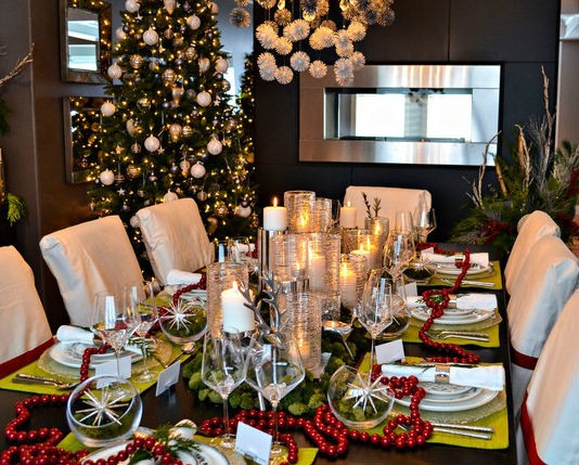 Experto Presentar Cesta casas decoradas navidad interiores banjo combinar  Efectivamente