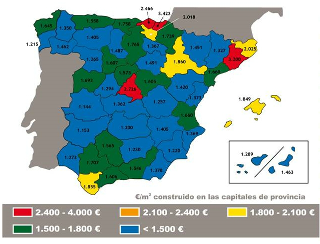 El precio de la vivienda nueva cae un 7,8% en 2013 y seguirá bajando en 2014, según sociedad de tasación