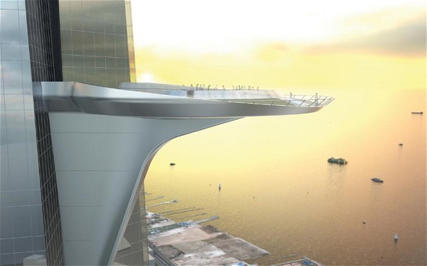 8.000 toneladas de acero y medio millón de metros cúbicos de cemento para construir el edificio más alto del mundo