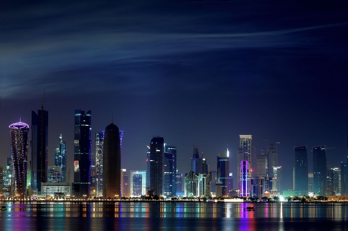 espectacular panorama de la bahía de doha (fotos:business insider) El espectacular cambio de catar en 5 fotos: de país de pescadores a escenario futurista
