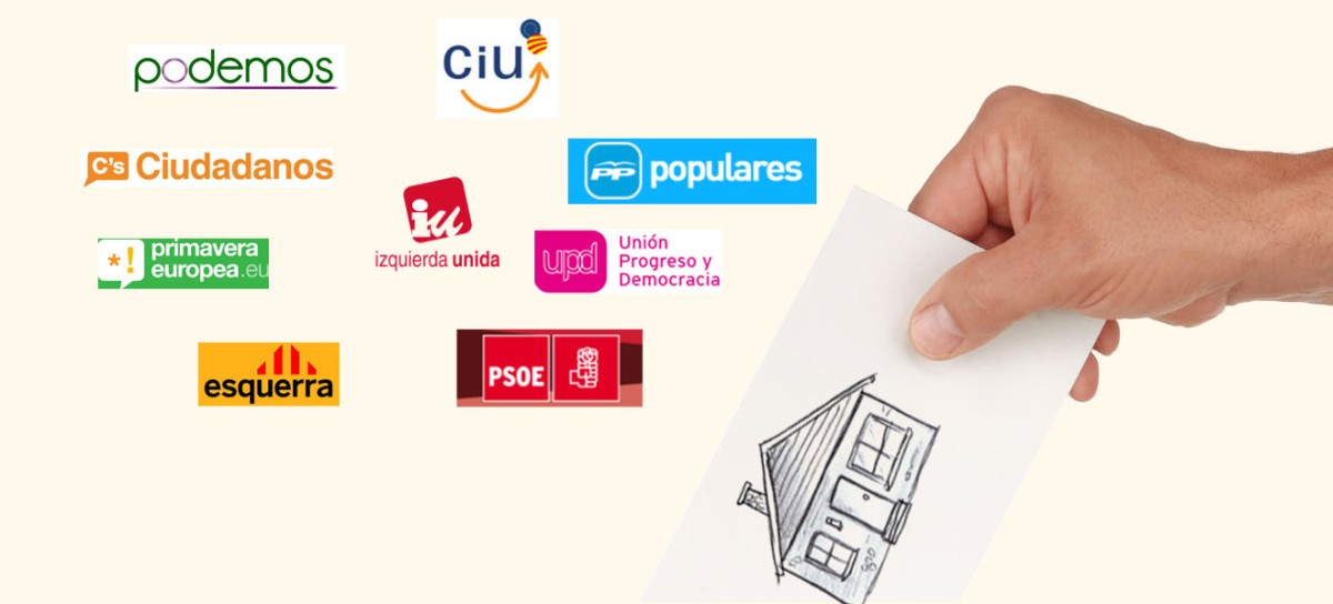 elecciones europeas 2014<br><strong>propuestas sobre vivienda</strong> Elecciones europeas 2014: éstas son todas las propuestas sobre vivienda, hipotecas y desahucios de los partidos españoles