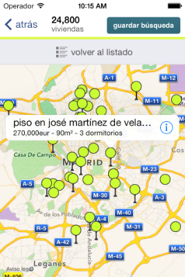 La nueva app de idealista permite buscar por estaciones de metro y cercanías