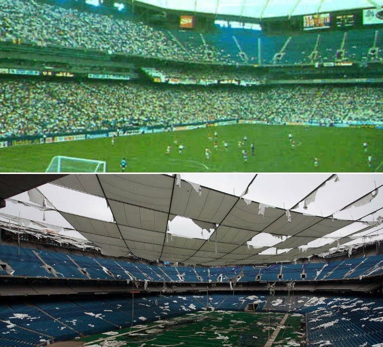 Fuera de juego: así languidece el silverdome de detroit, el que fuera el mayor estadio de eeuu