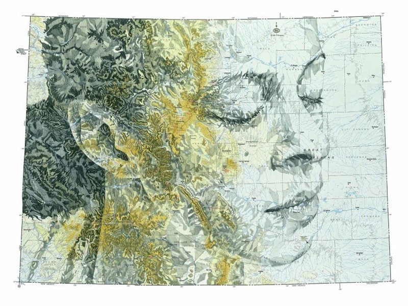 Tu rostro en un mapa (fotos)