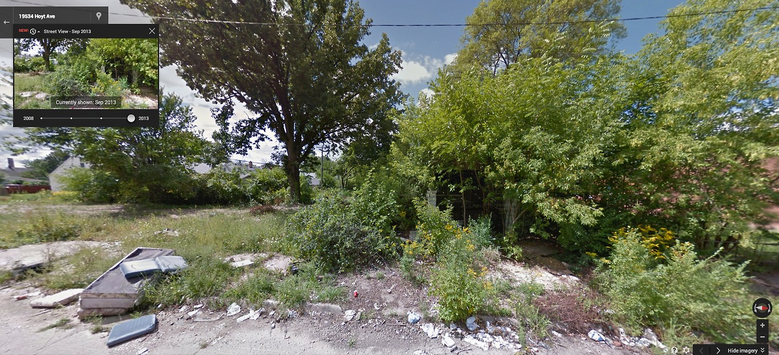 La involución decadente de detroit vista desde googlemaps (fotos)
