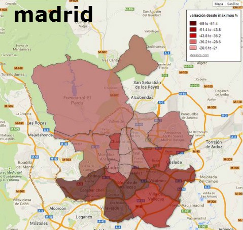 Barrio rico-barrio pobre: la diferencia de precio entre distritos se multiplica por cuatro con la crisis