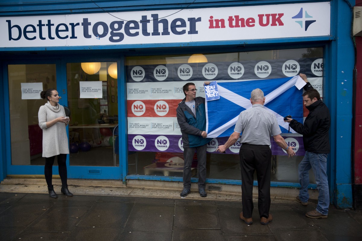 El mercado inmobiliario de Escocia podría desplomarse si triunfa hoy el ‘Sí’
