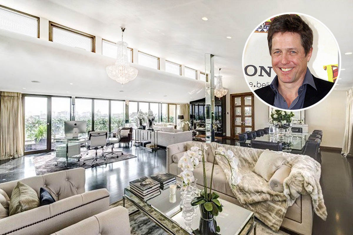 Casas de famosos: el ‘pisito’ de soltero de Hugh Grant, a la venta