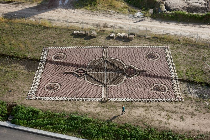 Ideas de decoración: alfombras mágicas hechas con materiales reciclados (fotos)