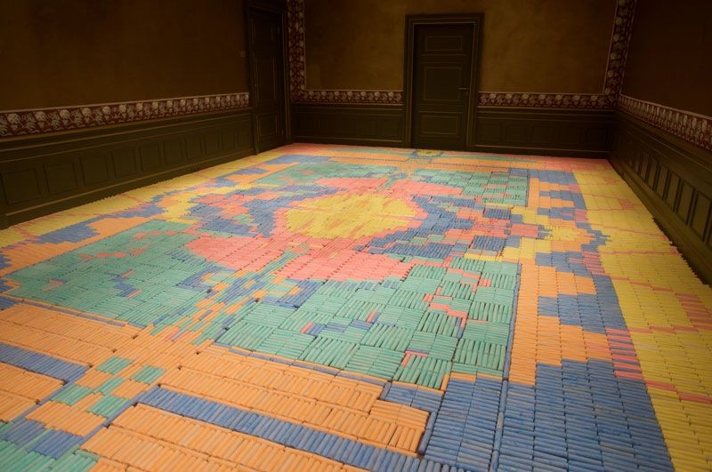 Ideas de decoración: alfombras mágicas hechas con materiales reciclados (fotos)