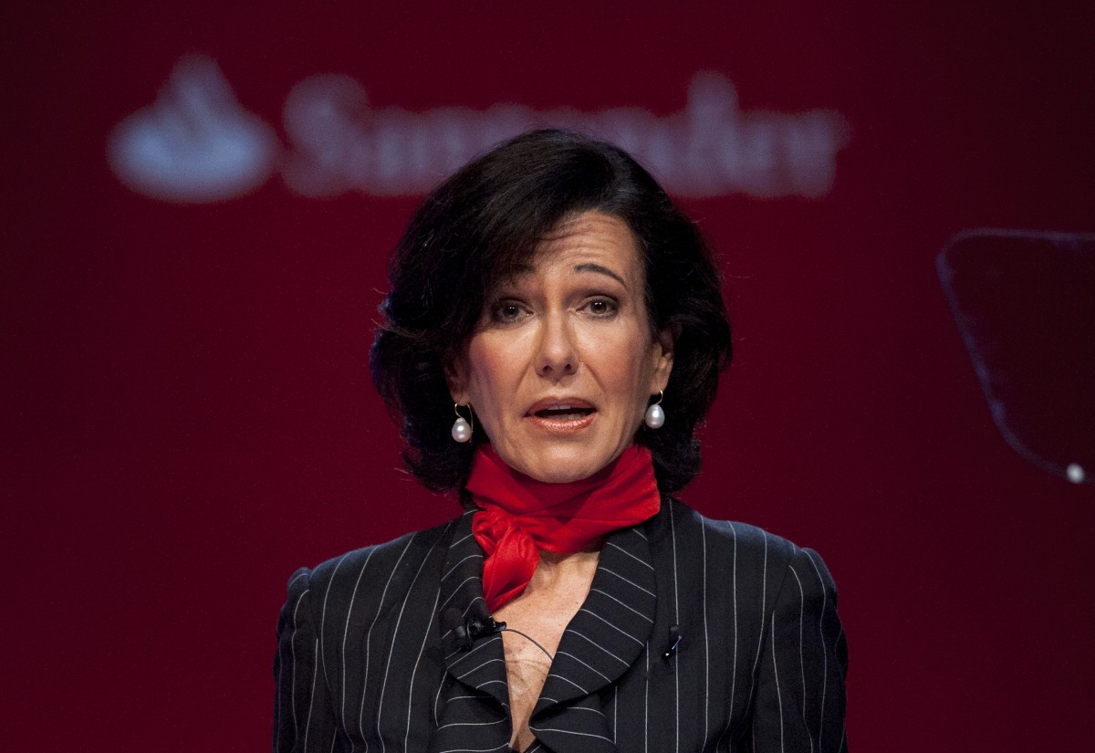 la presidenta de Banco Santander, Ana P. Botín