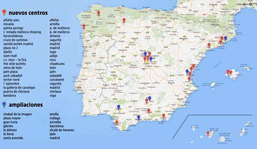 Estos son los 20 centros comerciales que se inaugurarán en España en los próximos dos años (cuadro)
