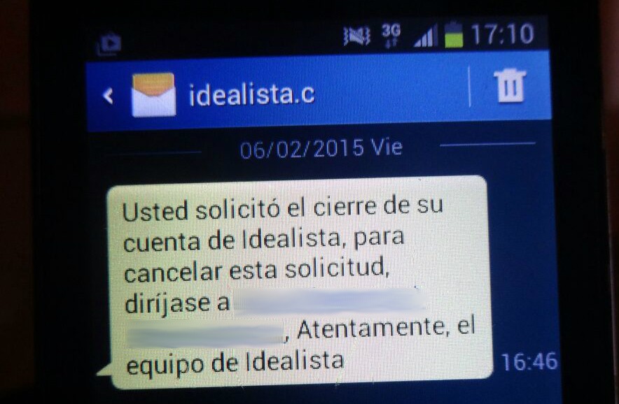Phishing: cómo actuar si te llega un mail o sms disfrazado de idealista 