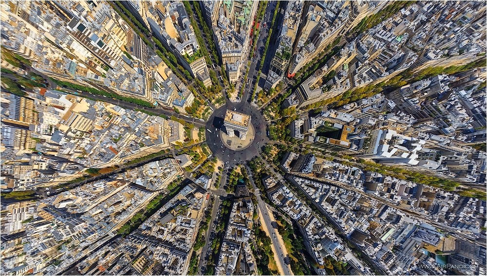 Arco del Triunfo en París. Autor: AirPano
