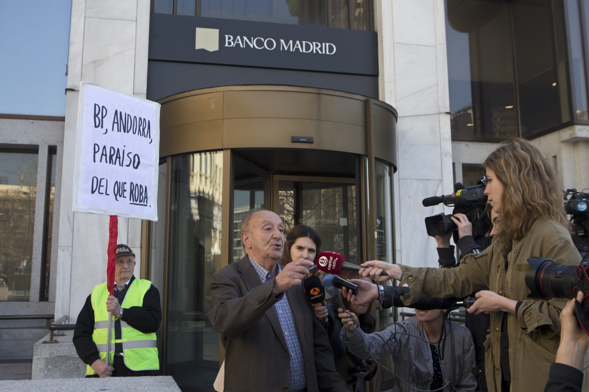 Afectados por banco Madrid