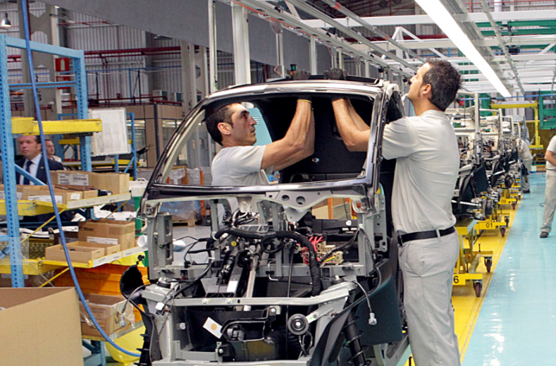 Imagen de una fábrica española de coches Imagen de una fábrica española de coches