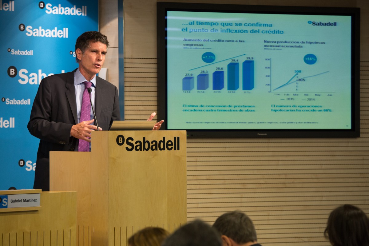 Jaume Guardiola, consejero delegado de Banco Sabadell Jaume Guardiola, consejero delegado de Banco Sabadell