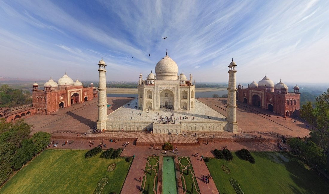 Taj Mahal, India. Autor: airPano