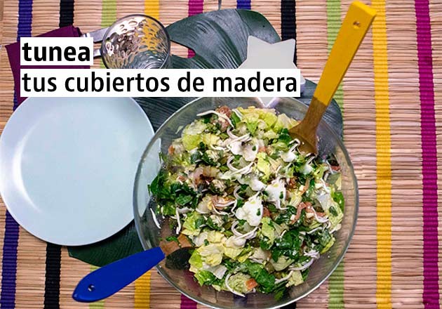 ‘Do it yourself’ 13: dale alegría a tus comidas pintando de colores los cubiertos de madera