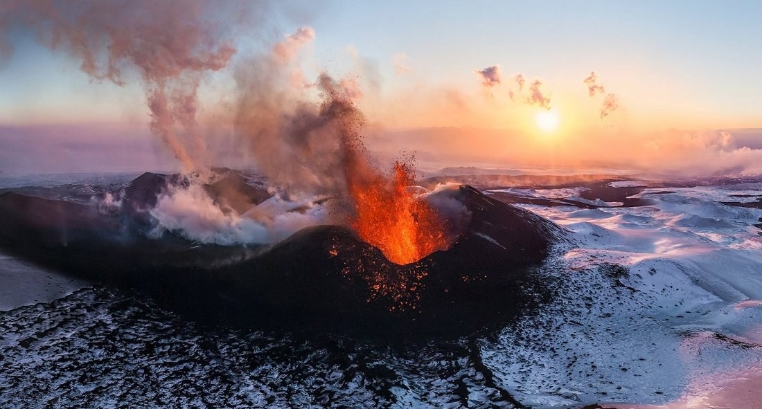 Volcán de Plosky Tolbachik, en Kamchatka. Autor: AirPano