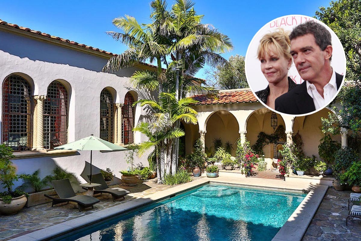 Antonio Banderas y Melanie Griffith venden su mansión de California por 16 millones de dólares