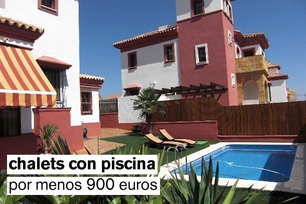 Los chalets en alquiler con piscina por menos de 900 euros/mes (tabla)