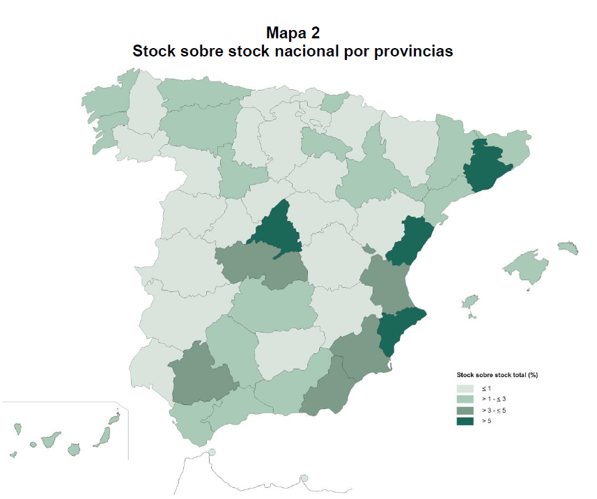 Barcelona, Alicante y Madrid, las provincias con más stock de vivienda nueva de España