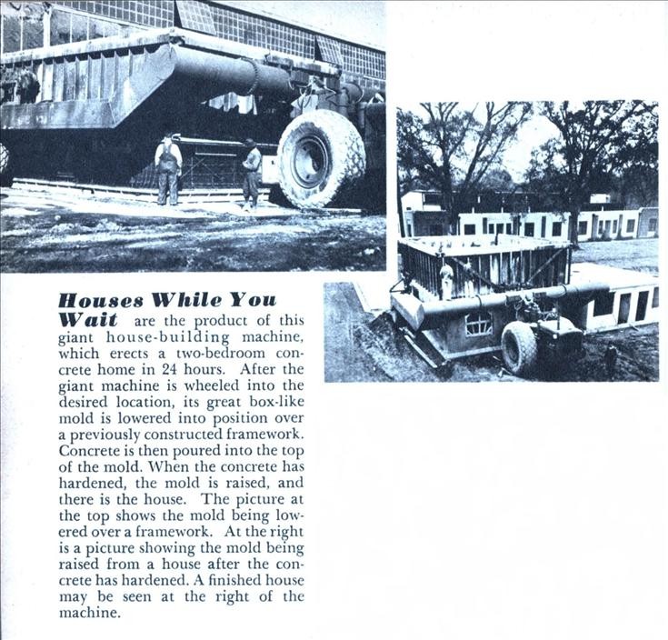 La máquina que era capaz de construir viviendas en un solo día… ¡en 1946!