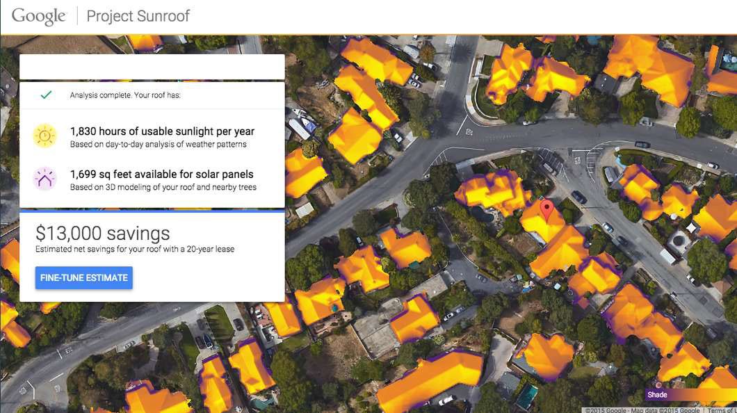  Google desarrolla una herramienta que calcula el coste de la instalación de paneles solares en casa