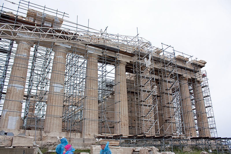 En obras: así eran las construcciones más icónicas del mundo cuando estaban en los huesos