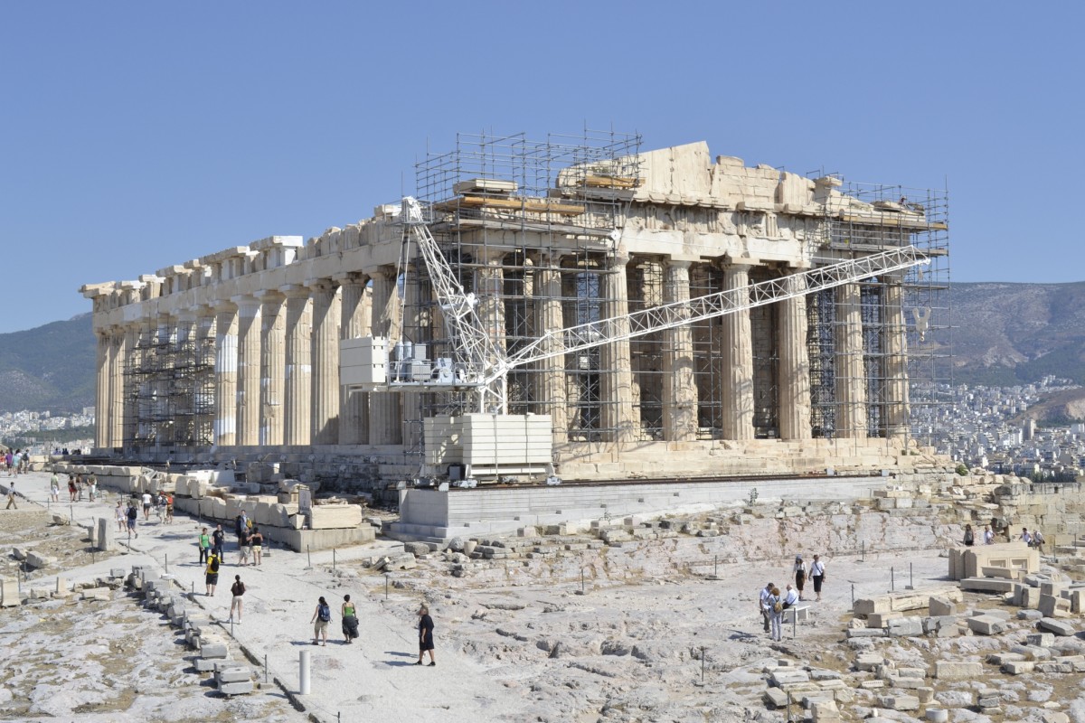 En obras: así eran las construcciones más icónicas del mundo cuando estaban en los huesos