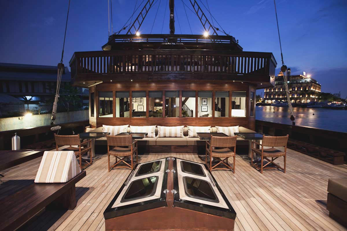 Detalle del barco - hotel