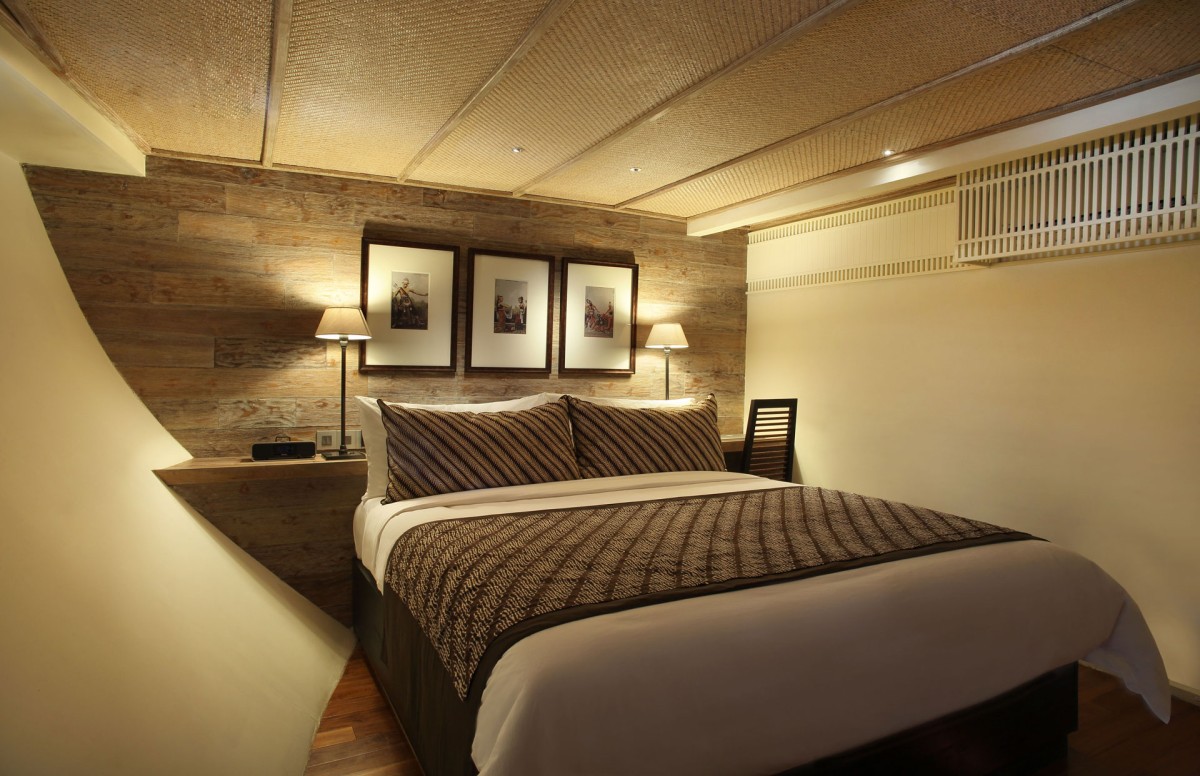 Detalle da las camas del hotel - barco