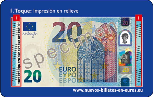 El nuevo billete de 20¿ entrará en circulación el 25 de noviembre