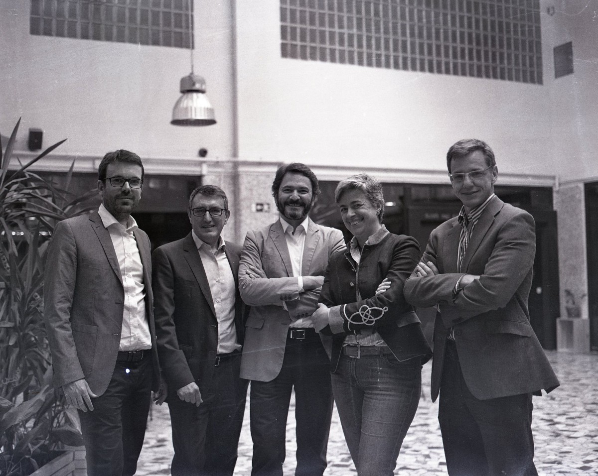 El equipo directivo de la Bolsa Social. En el centro, Jose Moncada, fundador de la plataforma El equipo directivo de la Bolsa Social. En el centro, Jose Moncada, fundador de la plataforma