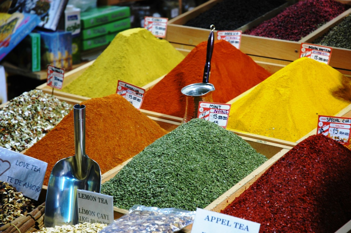 Especias en venta en Estambul
