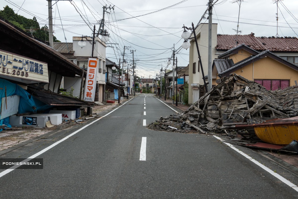 Un pueblo de la región de Fukushima después del accidente nuclear