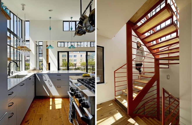 Interior de la casa flotante