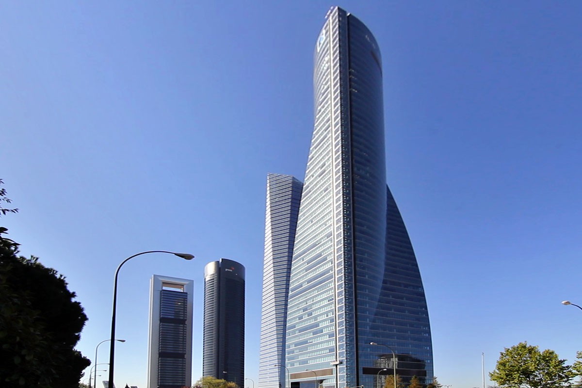 La Torre Espacio, uno de los rascacielos más emblemáticos de Madrid
