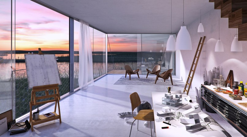 Interior de la Casa Tetris