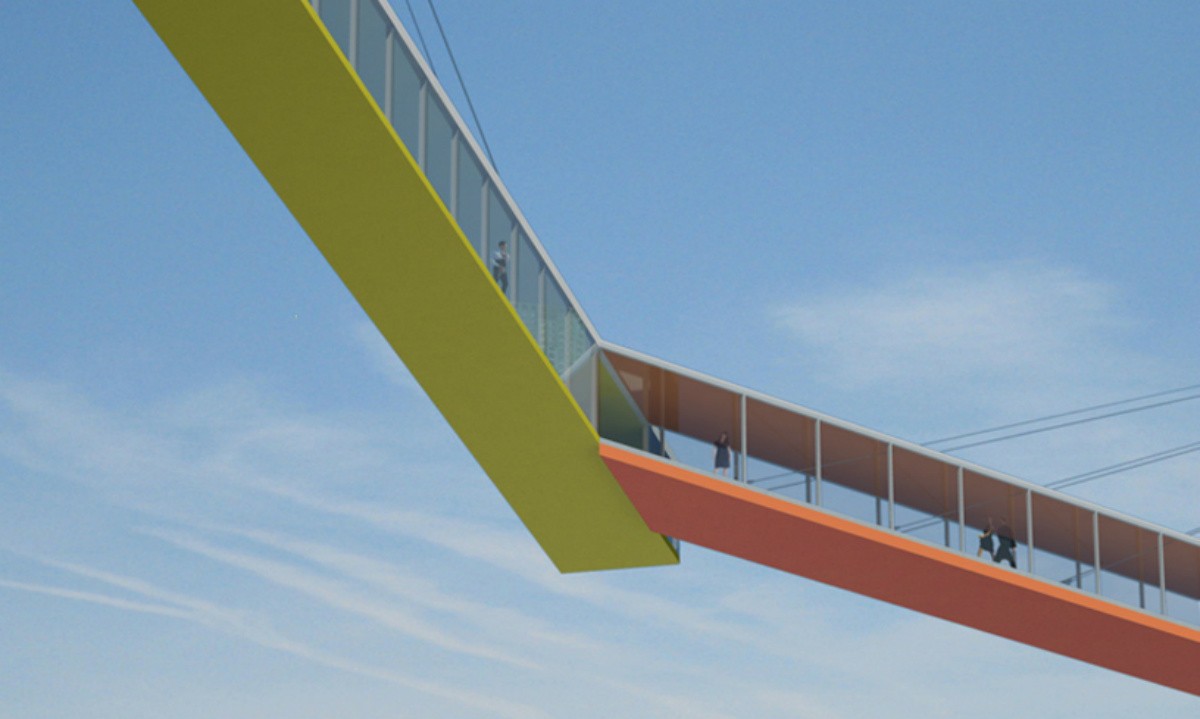 Las pasarelas del puente de Copenhague