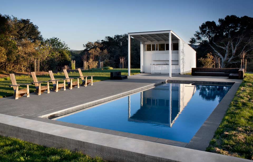 La piscina de la casa de ensueño en California