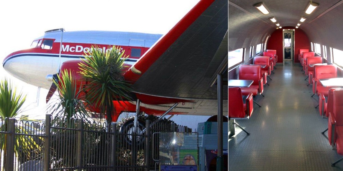 Restaurante en un avión de McDonald's