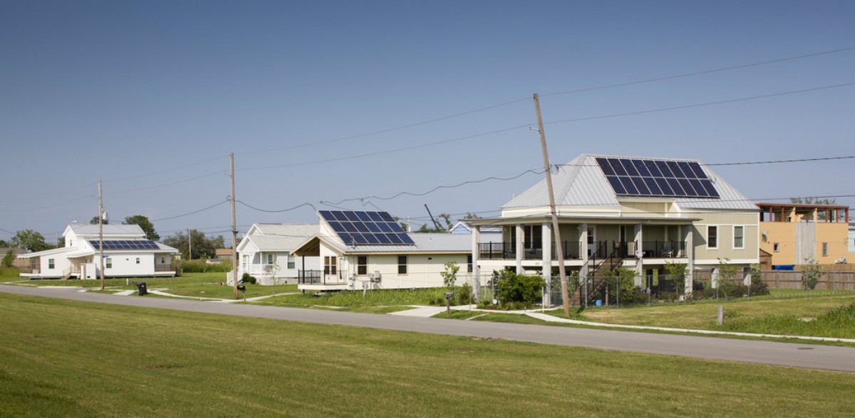 Viviendas con paneles solares fotovoltaicos