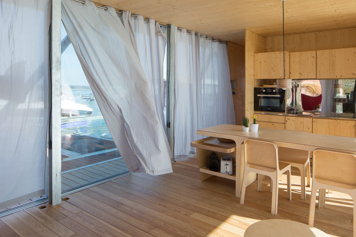 Interior de la casa autosuficiente