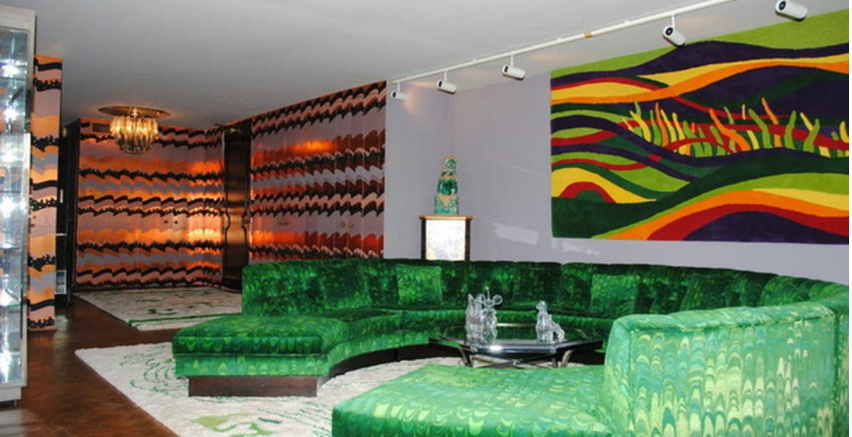 La decoración psicodélica de la casa 