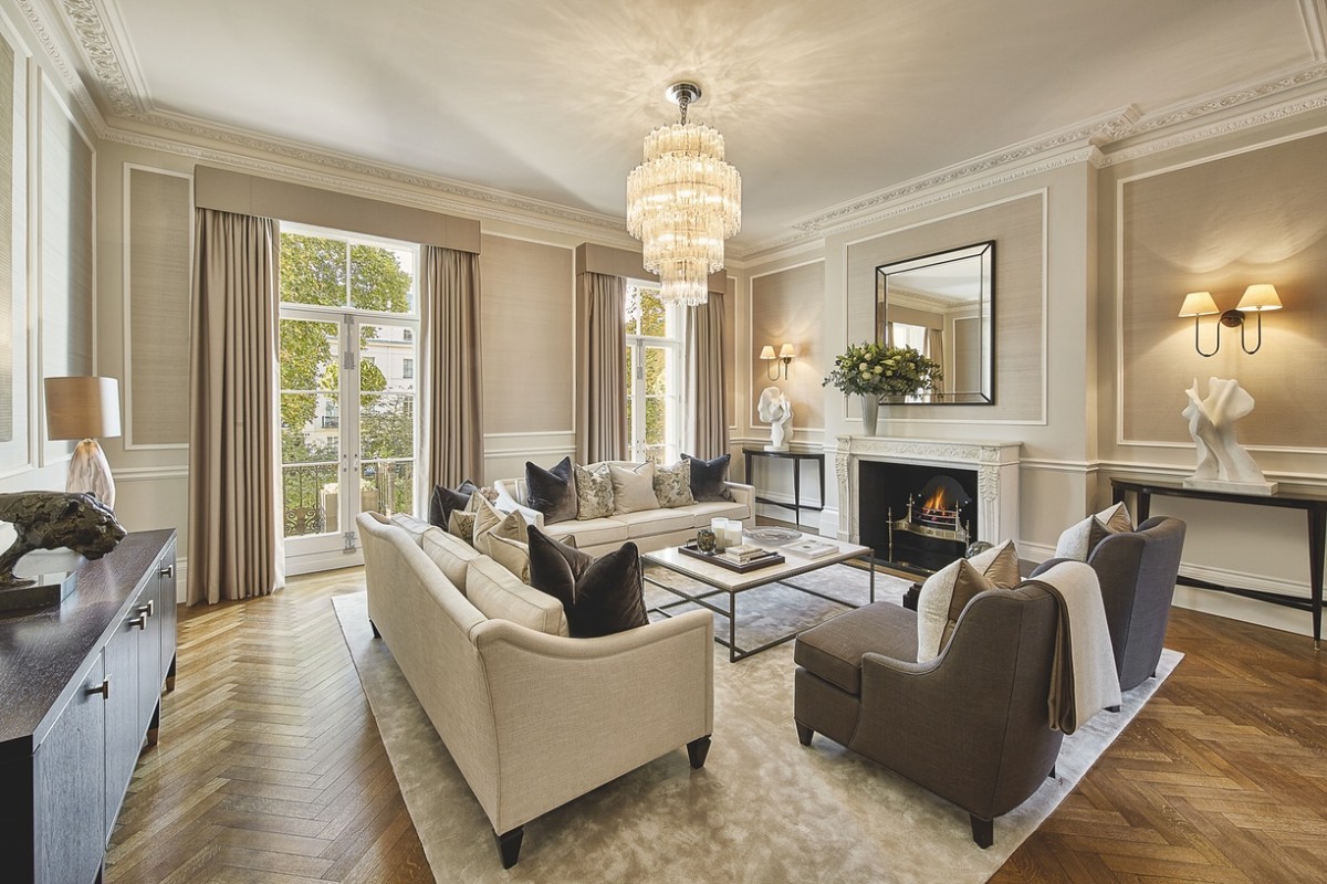 Former Margaret Thatcher's Home. Leconfield Interior de la casa de Margaret Thatcher