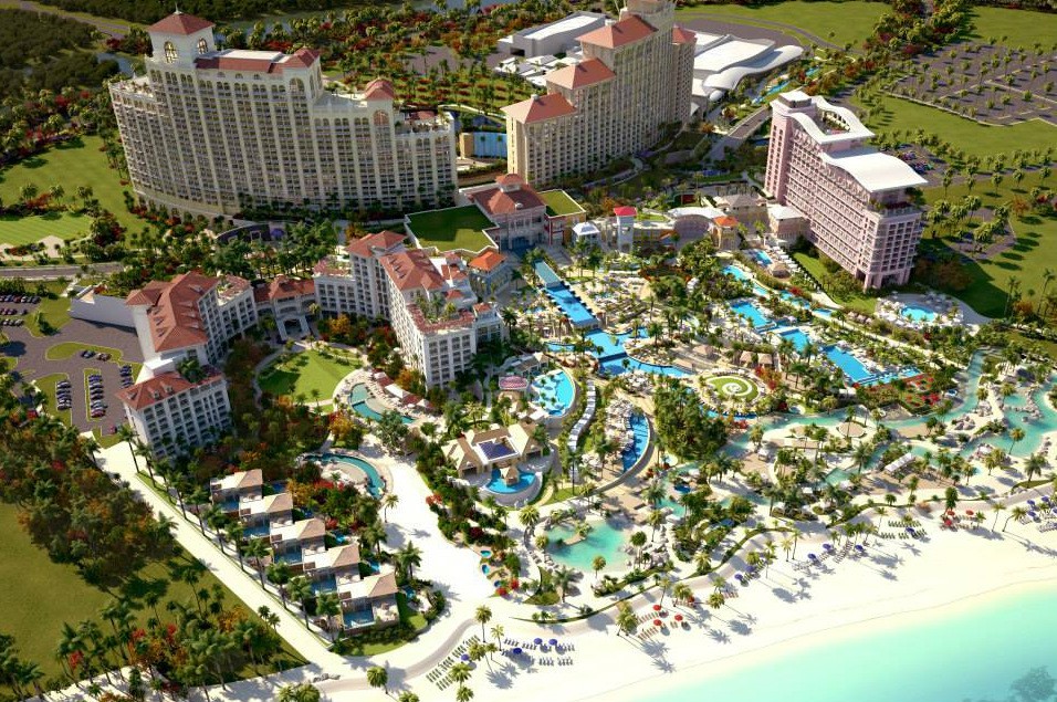 Vista de la playa de las Bahamas